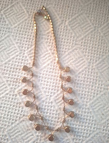 Necklace Aurora Borealis Rhinestone 1960 Vtg Iridescent Blue New Year’s Eve Prom
