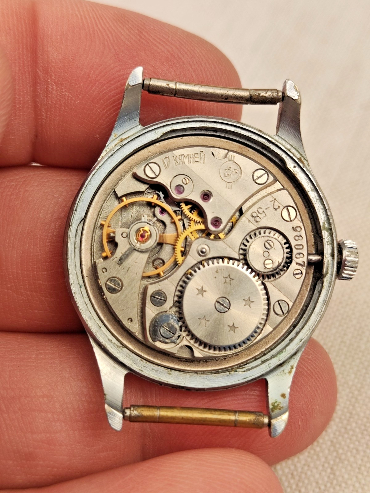 1958 vintage men’s mechanical wristwatch “Vostok-Kama” 2602
