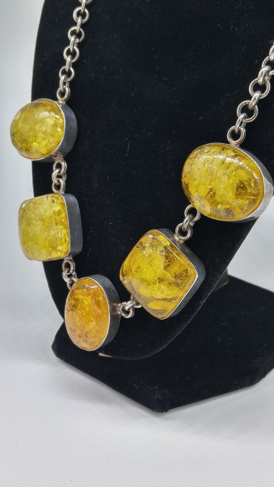 Light Yellow Baltic Amber and SS 3 PC Set