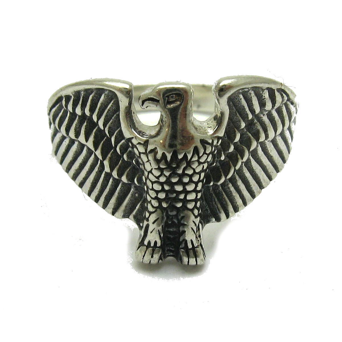 Extravagant Sterling Silver Ring Stamped Solid 925 Eagle Nickel Free Handmade