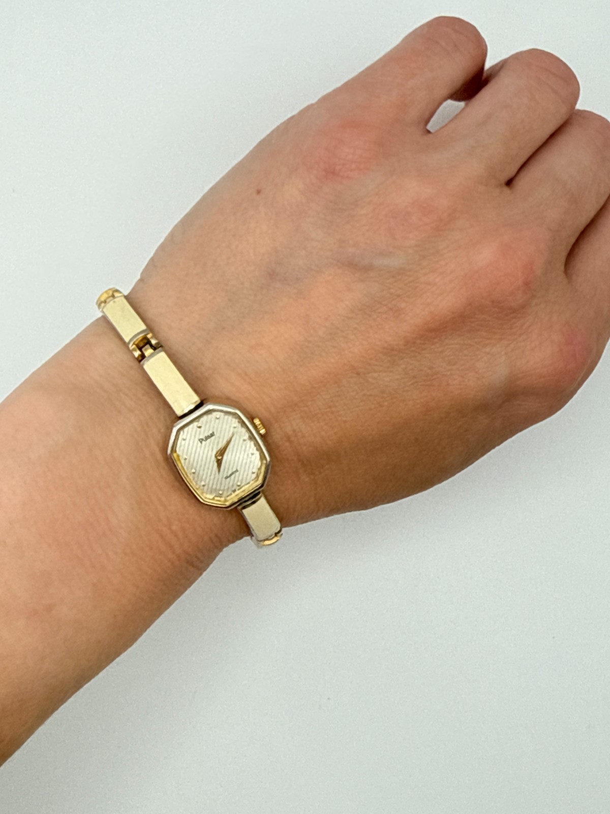 Vintage Pulsar Two-Tone Octagonal Ladies Watch Quartz Untested