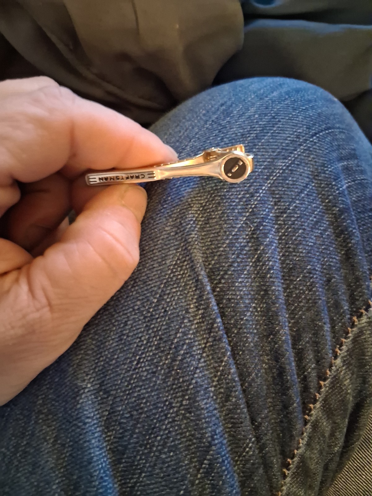 Tie Clip Craftsman Tools Tie Bar vintage Necktie Holder Employee Recognition