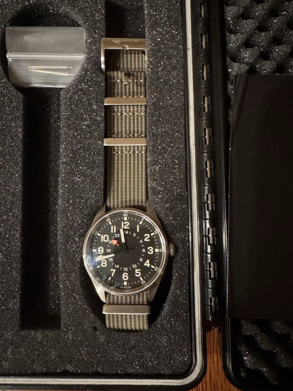 Sangin Instruments Overlord Brushed Military Watch