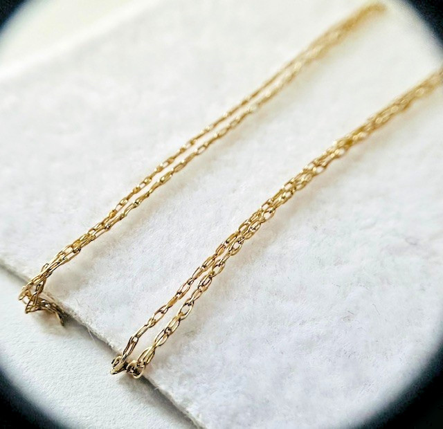Estate 14K Yellow Gold Dainty Chain 0.5g