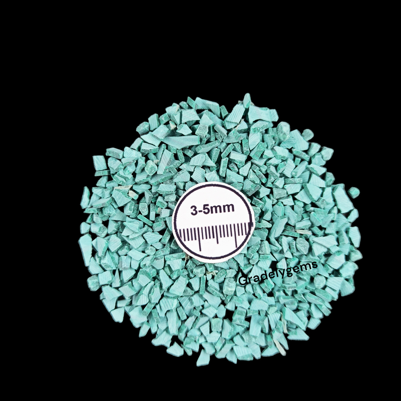 Malachite Turquoise Gemstone Crushed Powder – Rich Green Elegance for Resin Art,
