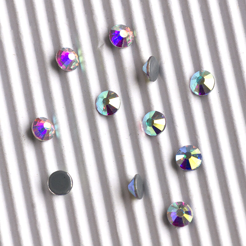 Bling AB color iron-on hotfix rhinestones loose stones for clothing decorations