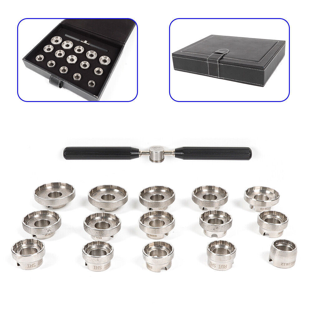15 Dies Watch Back Case Opener Fit Breitling Removal Tool Opener Kit