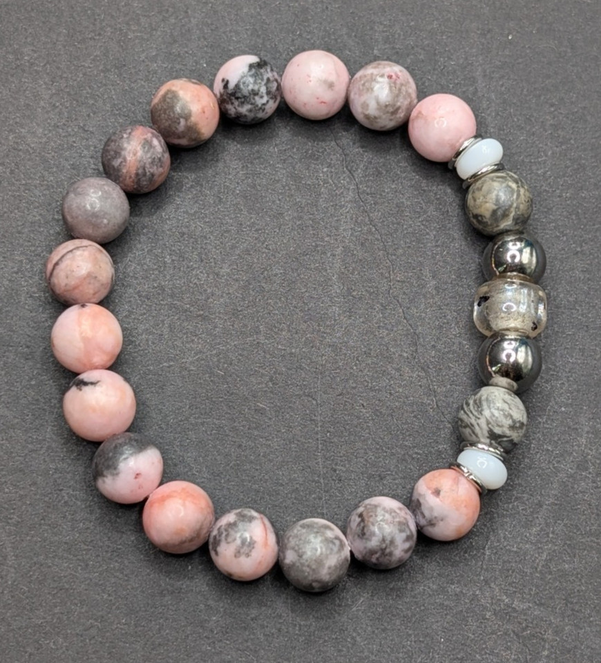 U-Pick (15cm) XSmall Wrist: Stylish Everyday 8mm Beaded Stretch Bracelet