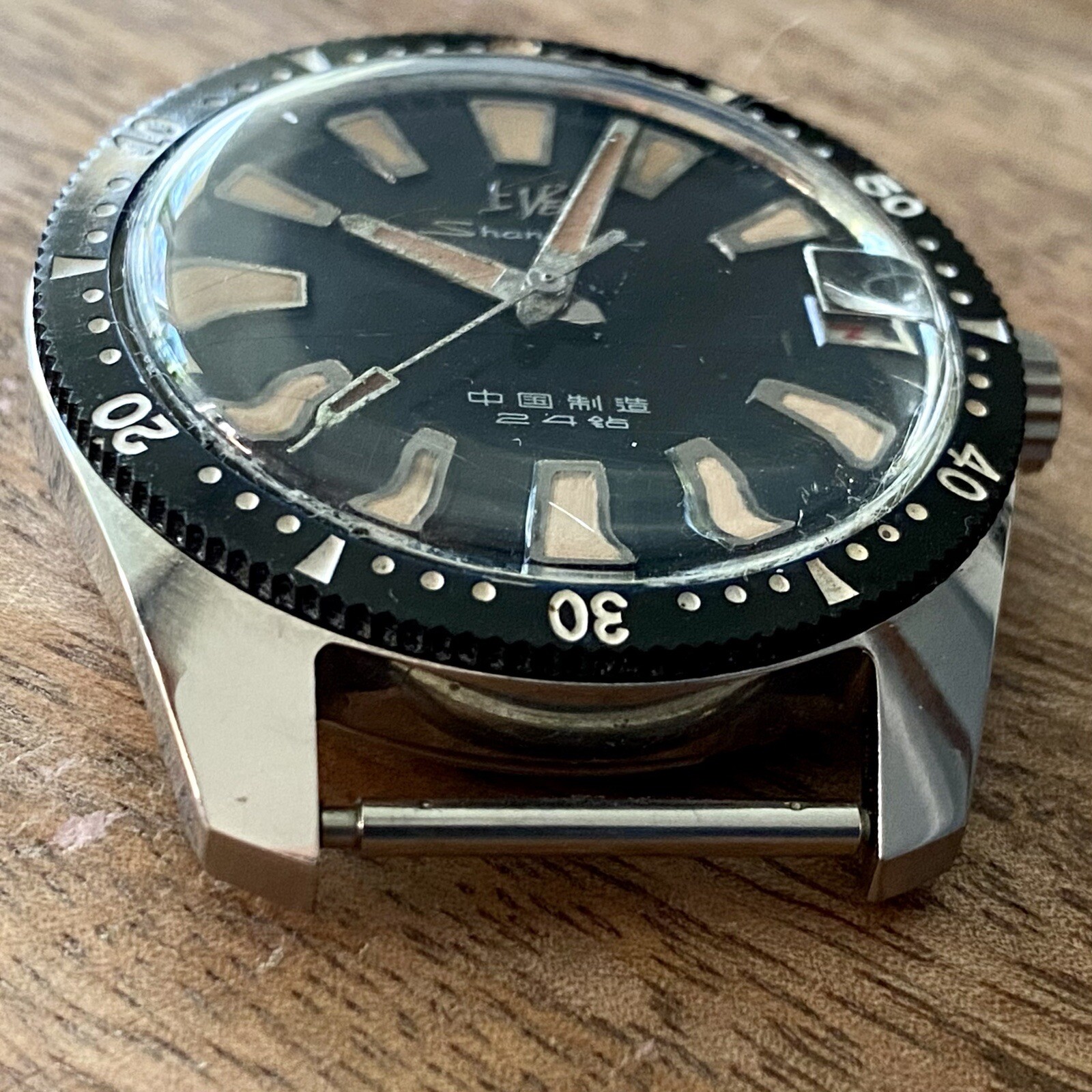Vintage {Prof. SERVICED} ShangHai 114 Diver SS4 Chinese Military Watch (0388)