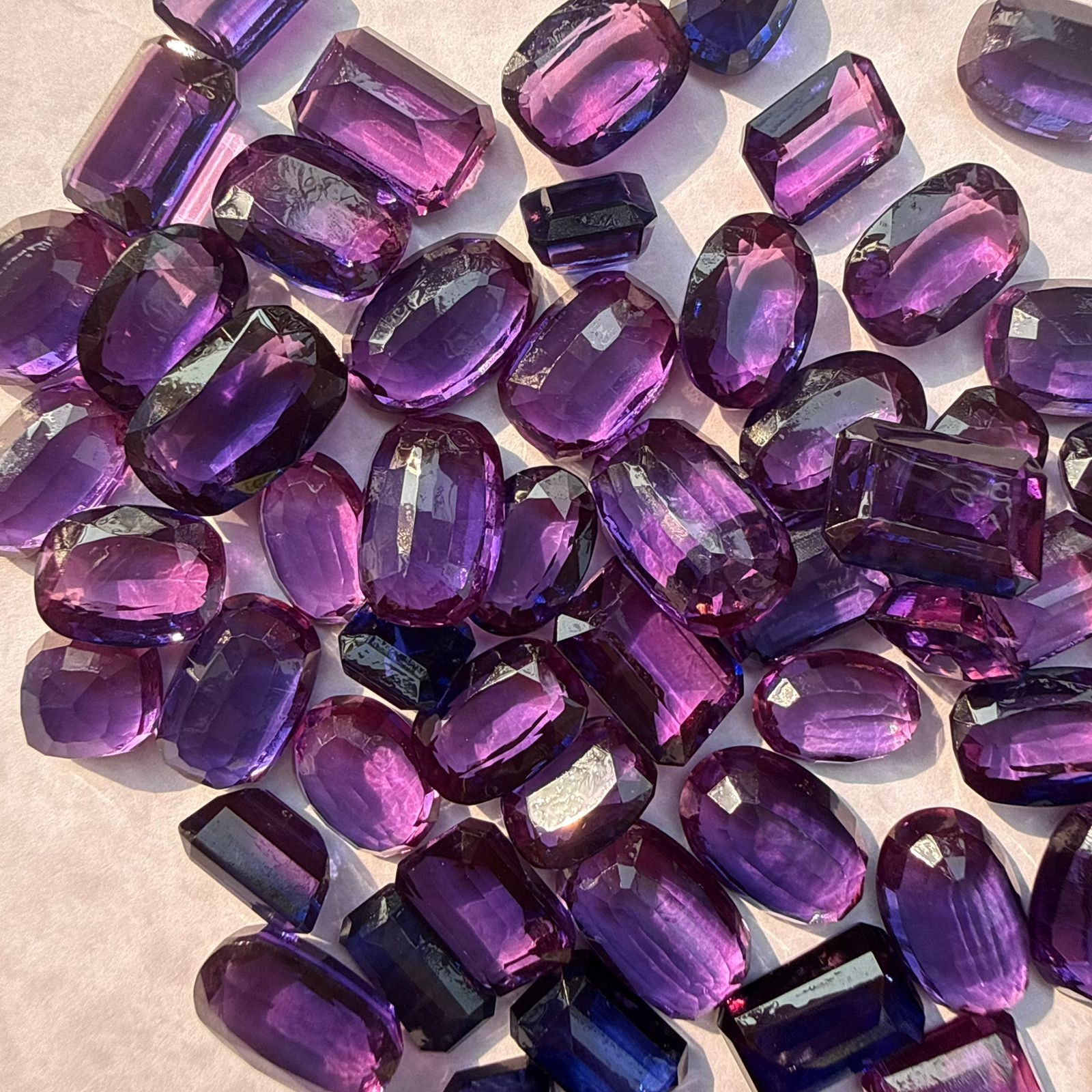 250 Ct Natural Purple Tanzanite Lot – Mixed Shapes – Premium Loose Gemstones