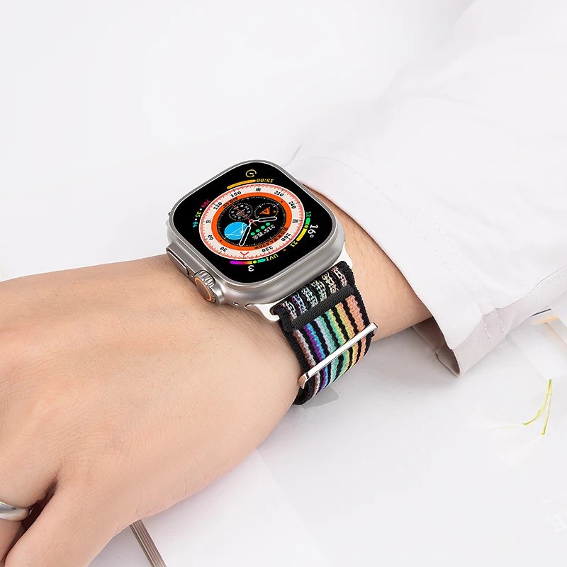NEW Nylon Trail Loop Band for Apple Watch Ultra 3 2 11 10 9 8 7 6 SE 5 4 38–49mm