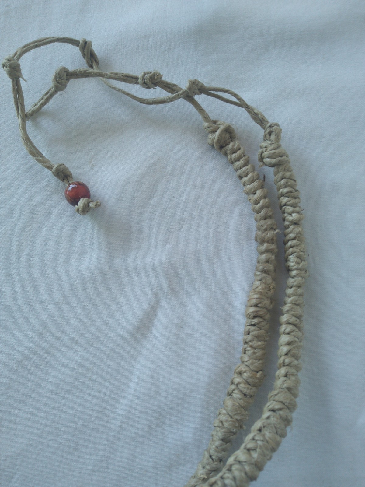 SURFER HEMP NECKLACE 30″ Unisex Macrame Boho Hippie Ethnic US Seller New