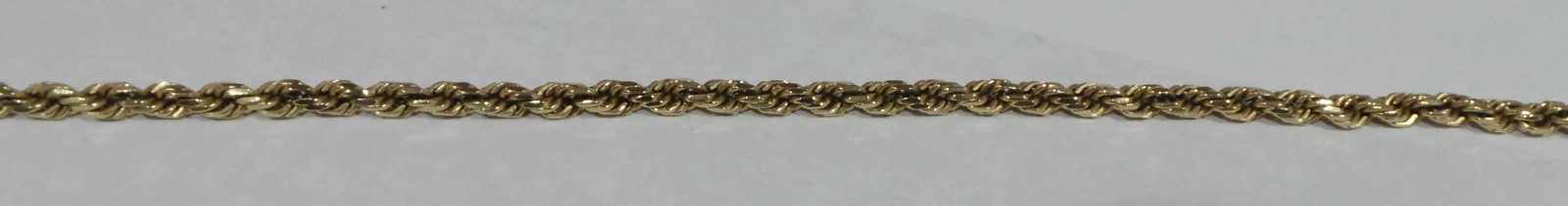 Solid 14k 585 Yellow Gold 22″ Rope Chain Link Necklace 26.92g 3.7mm