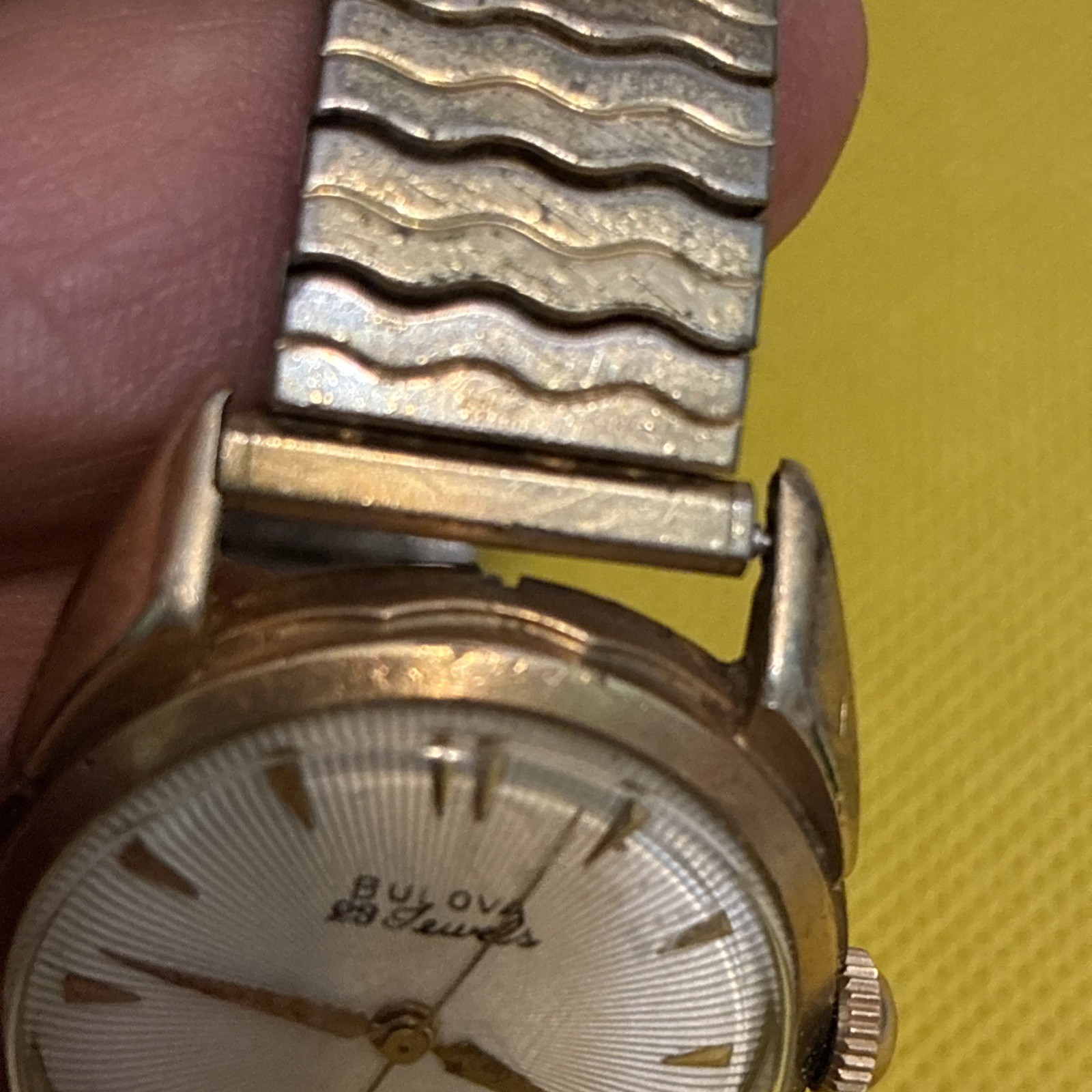 Vintage Bulova E933874 23 Jewels Self-winding Men’s Watch Sunburst 10K RGP