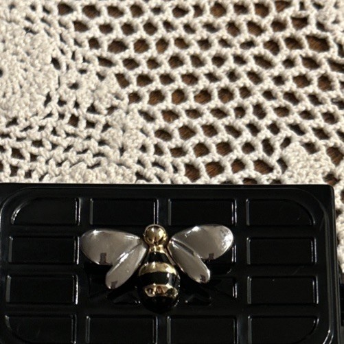 Vintage Liz Claiborne Silver Tone & Gold Tone Bumble Bee Brooch Pin 1.5″