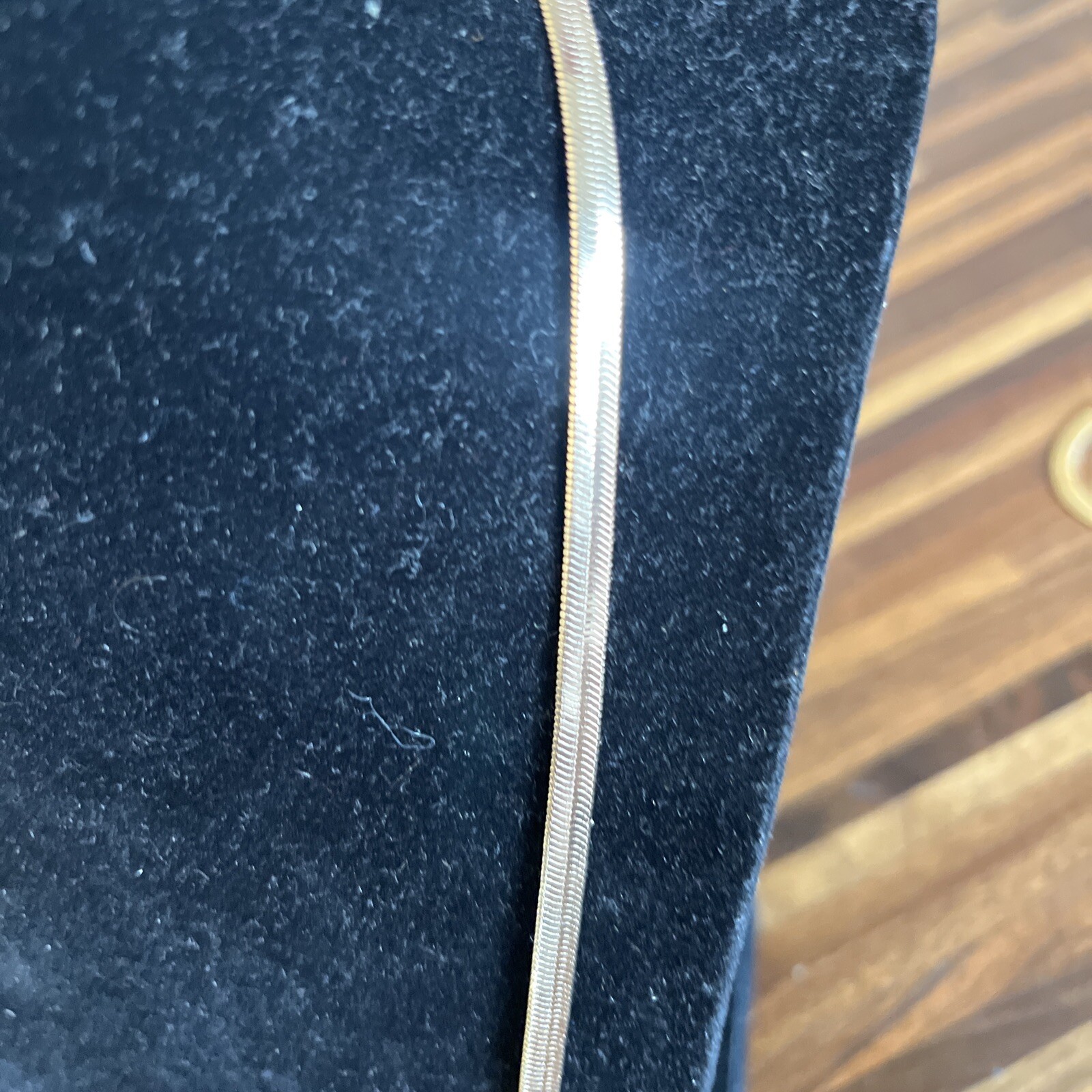 Necklace Herringbone Classic Modern Simple Polished Gold Tone 23.25” Chain