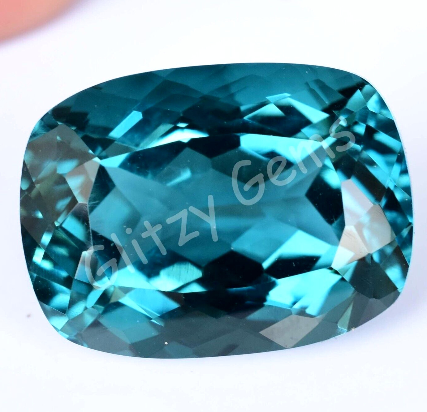 Natural 43.60 Ct Paraiba Tourmaline Greenish Neon Blue Copper Loose Gemstone
