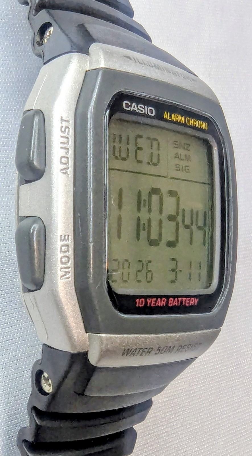 Casio W-96H Digital Multifunction Men’s 36MM Sports Watch. All But Light Works