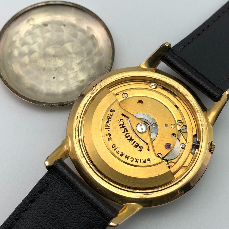 Vintage 1963 SEIKO Seikomatic 30J GOLD FILLED J14074DE Automatic Japan #2627