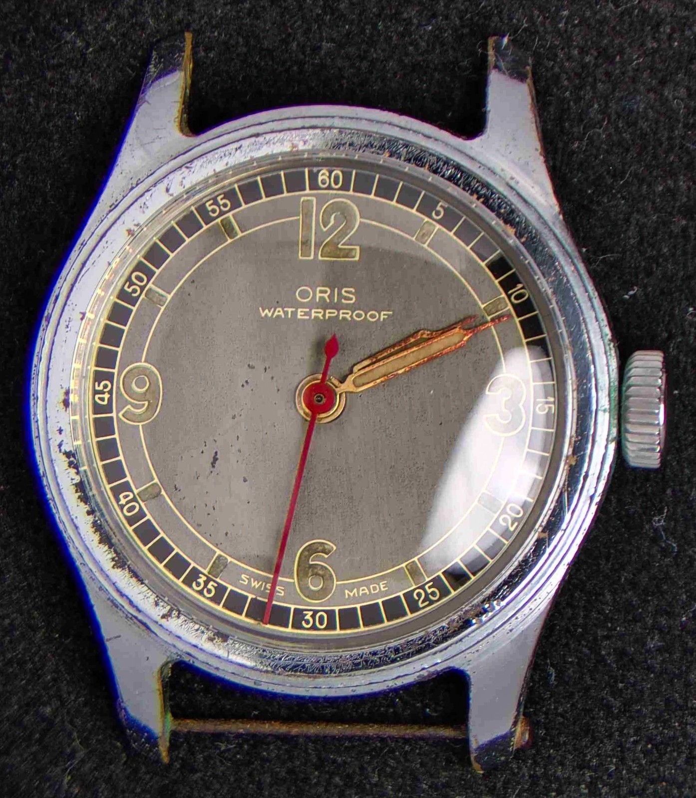 Oris Military Grey Dial Men’s Hand-Wind Cal. 292 Vintage Watch — Spares/Repairs