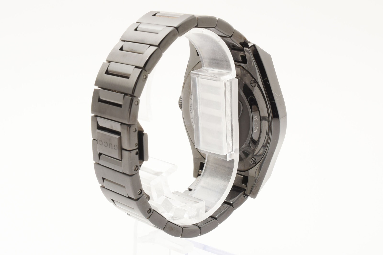 [N MINT / Box Paper] GUCCI Pantheon 115.2 YA115237 Black Chronograph Men’s Watch