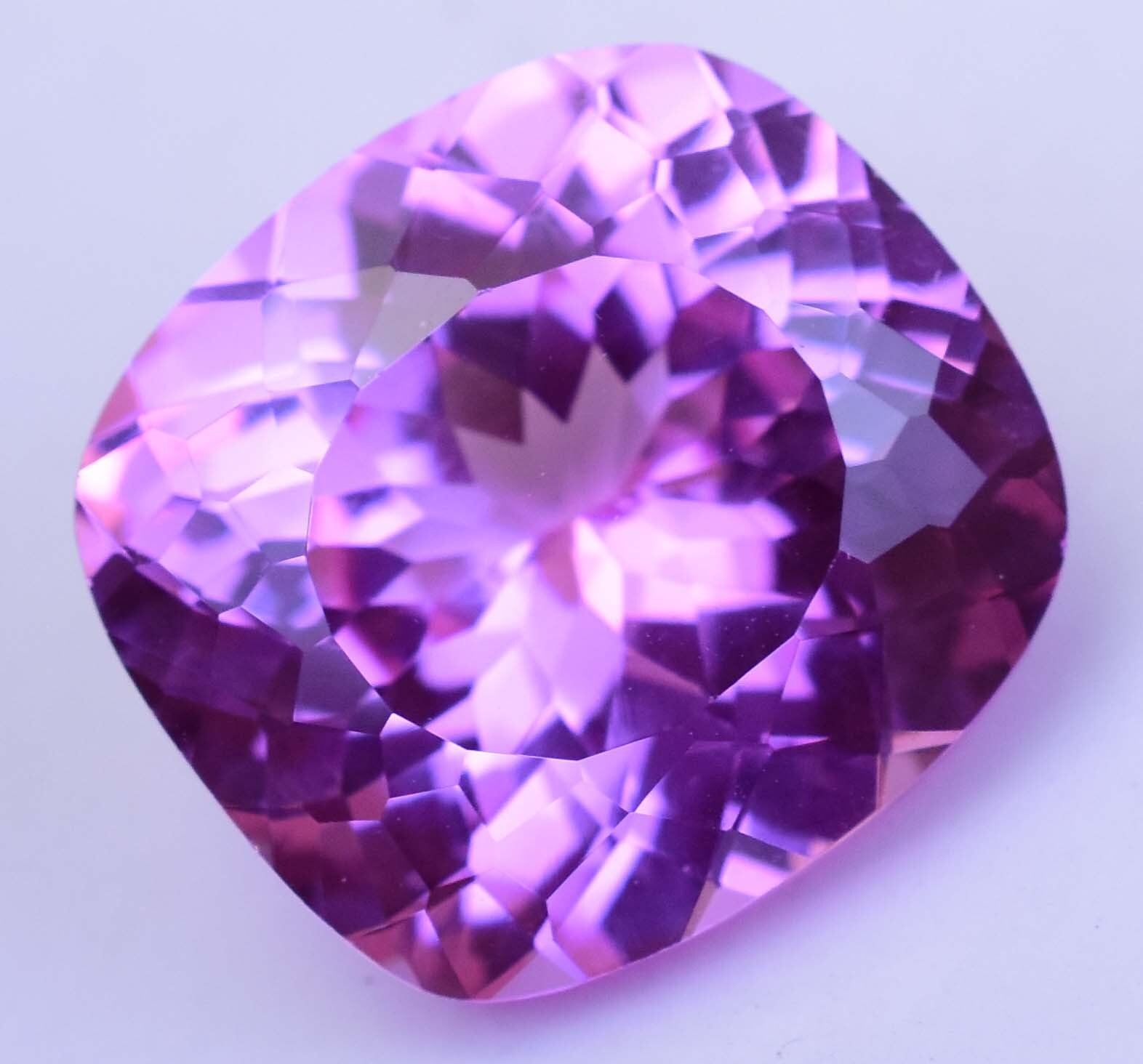 Flawless 21.25 Ct Natural Mogok Pink Ruby Cushion Cut Certified Loose Gemstone