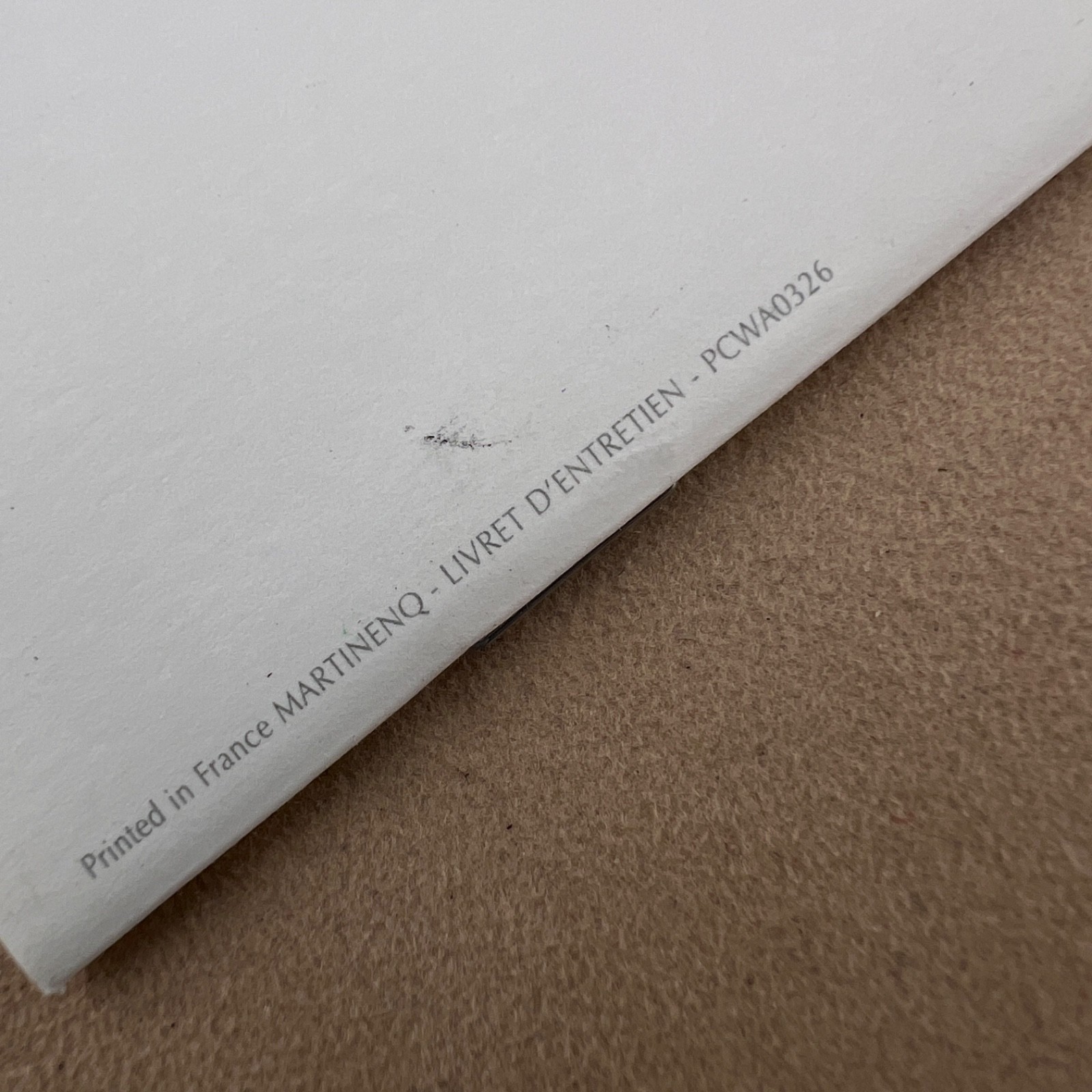 BOOKLET FOR ALL CARTIER WATCHES