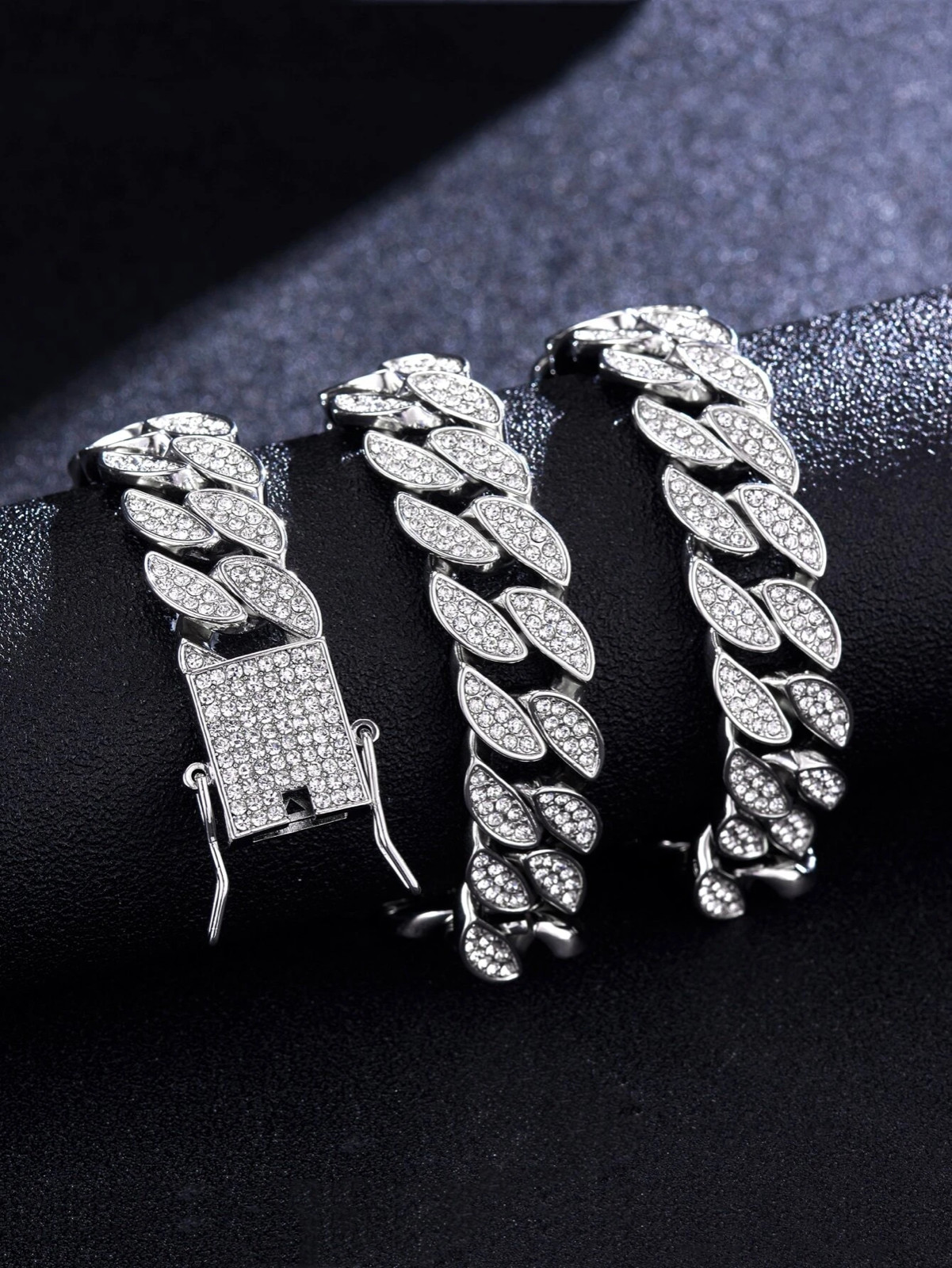Cadenas de Titanium® en Plata 925 Para Hombre Mujer Unisex Cadena Cubana Joyería