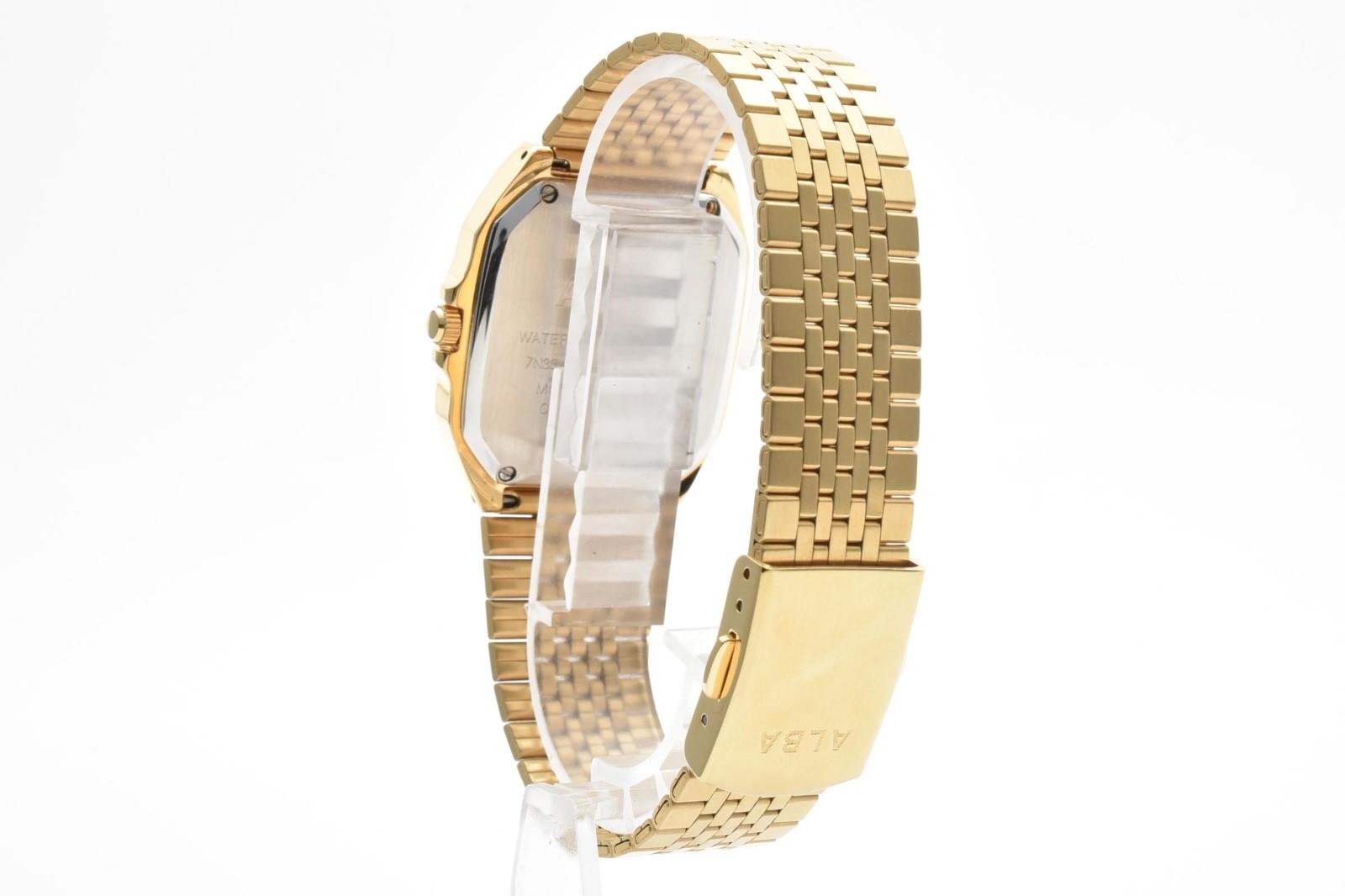 [NEAR MINT] SEIKO ALBA 7N33-K003 Quartz Day Date Gold Tone Men?s Watch Japan