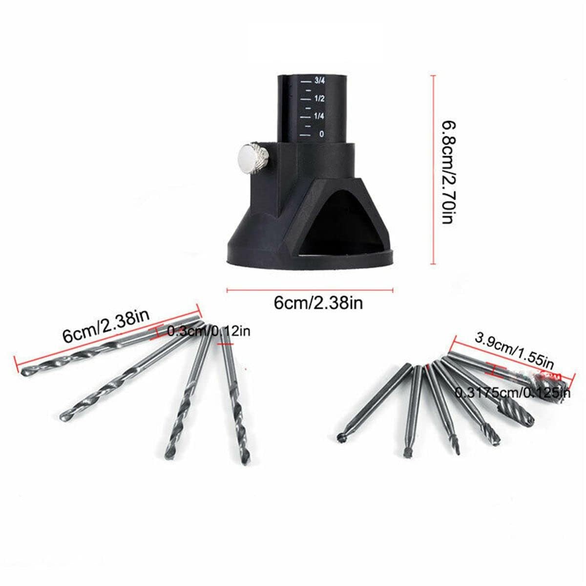 HomeSoGood Router Drill Bits Tool Bit Kit Cutting Guide 60 millimeters