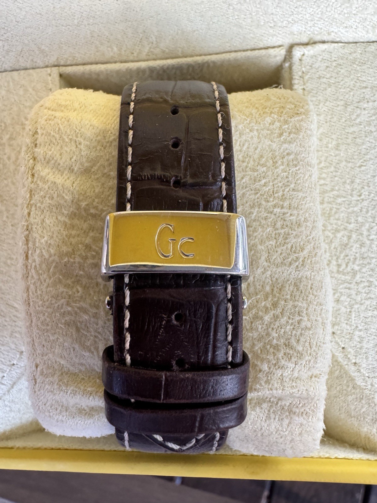 Gc X10001G1S Men Sport Chronograph Watch Rose Gold Sapphire Swiss Movement