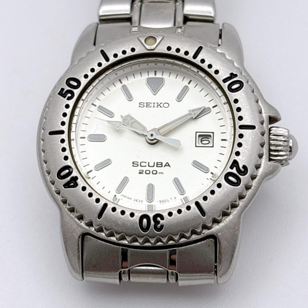 [Battery Replaced] SEIKO Scuba 200m Ladies Diver’s Watch 336