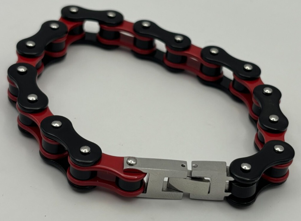 Motorcycle Chain Bracelet ATV PUNK Y2K BMX MX Bike Motorcycle Stainless Steel