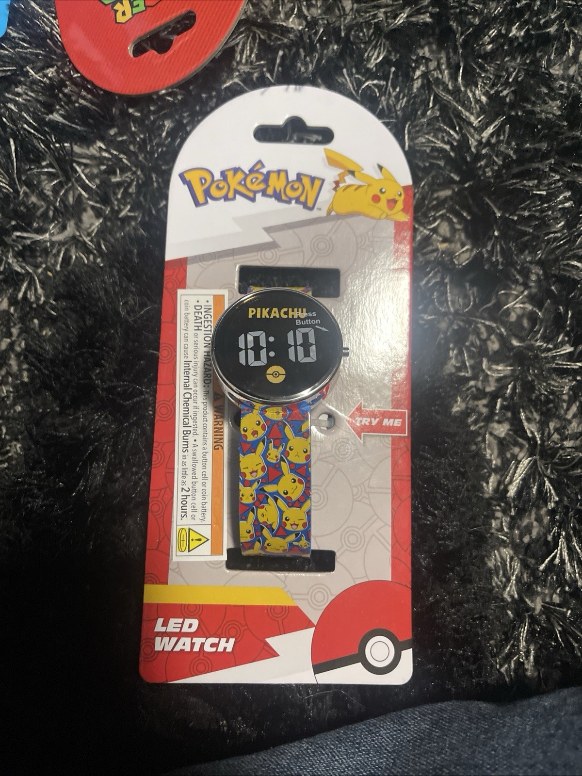 Pokemon Pikachu Quartz LED Plastic Casual Watch Color Black Model POK4433FB 2024