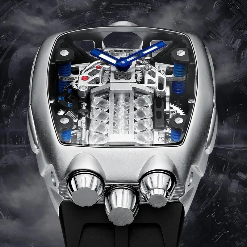 Bugatti Style Luxury Watch Design NH05 Automatic Waterproof Mechanic Sport Men