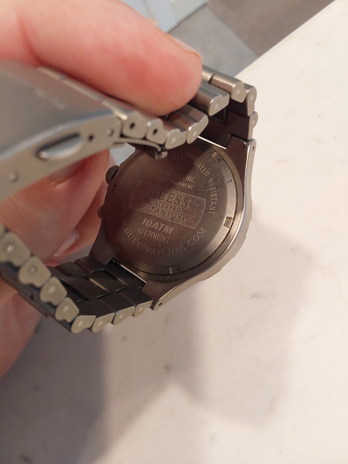 GUESS Waterpro Titanium Chronograph 50 Meters / 165 Feet Watch VTG – Needs Batt.