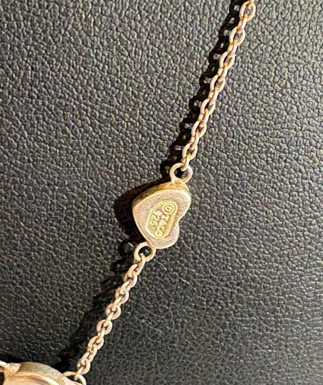 Tiffany & Co. 925 Sterling Silver Open Heart Toggle Necklace 17.5” 14.4g