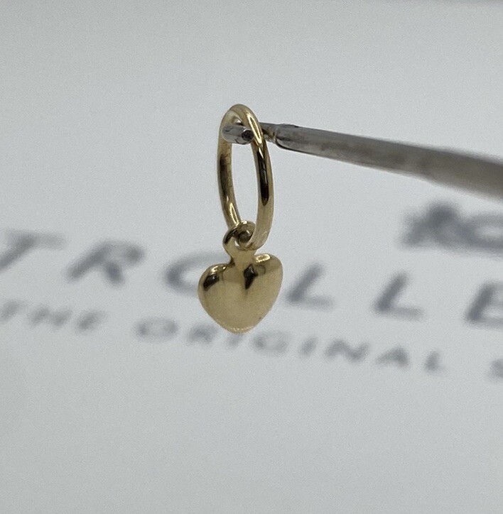Trollbeads Mini Heart 750 Gold Charm