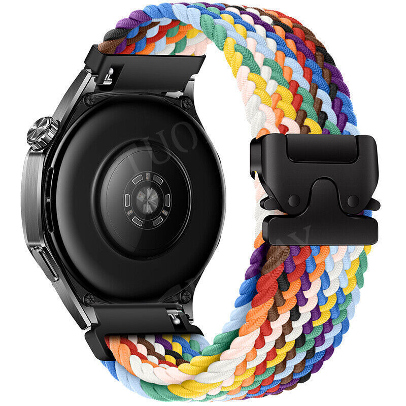 Braided Nylon Loop Watch Strap Band for Garmin Vivoactive 3S/4S/Venu 3S/2S/Rey