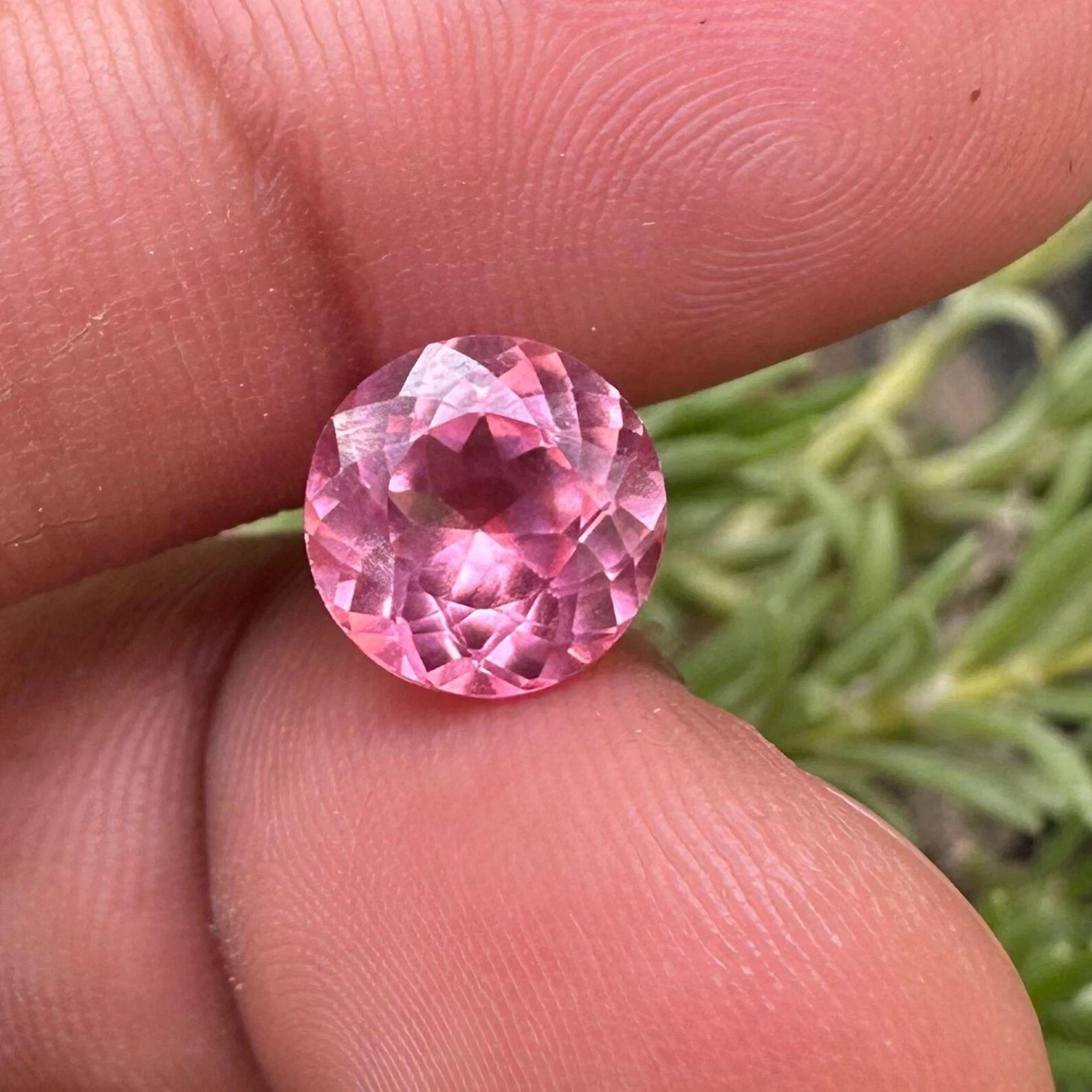AAA 8.60 Ct Flawless Natural Pink Sapphire Round Cut Certified Loose Gemstone