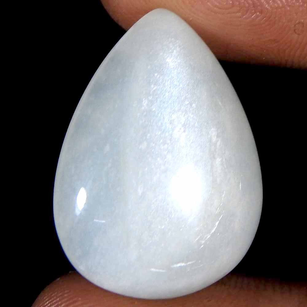 21.35Cts100%Natural Quality Silky Monnstone Pear Cabochon Loose Gemstone