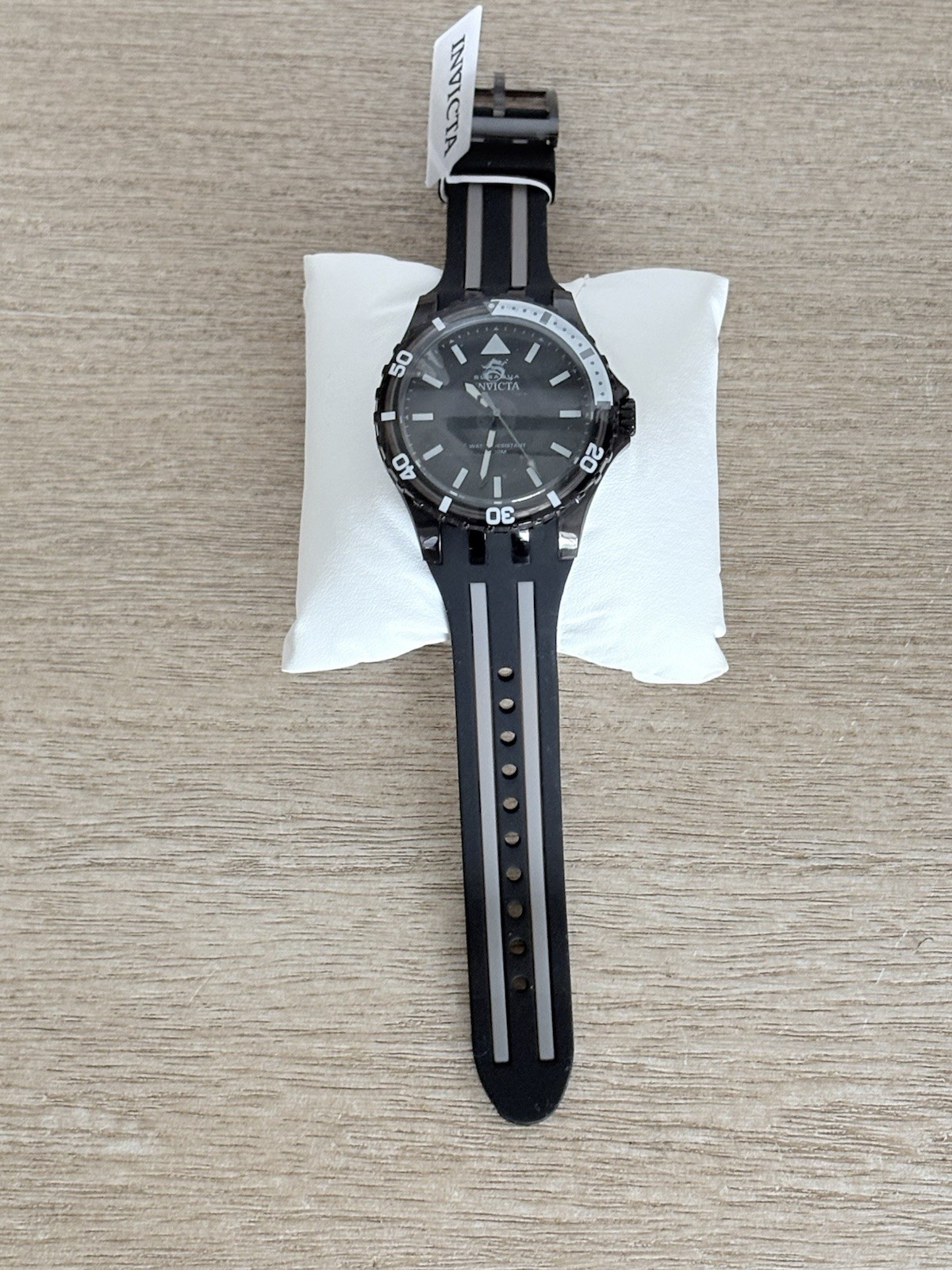 Invicta Subaqua 69447 ChromaMode 44mm Quartz Blk Dial Black/Gray Silicone Strap