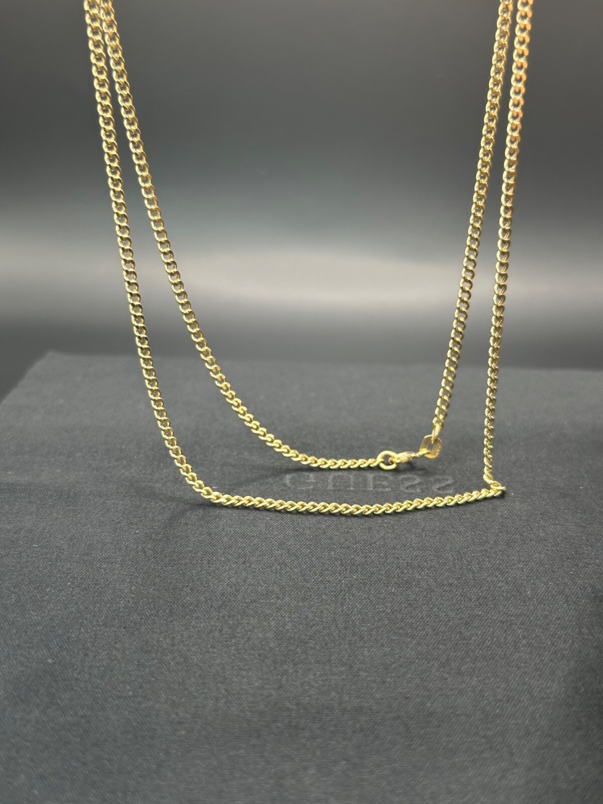 14K Yellow Gold Curb Link Chain Necklace 18″2.2mm 2.75g 585 Stamped Real Genuine