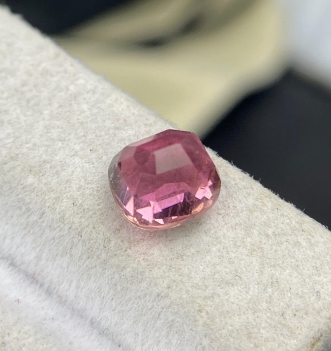 Certified Amazing Natural Tourmaline Square Cushion Cut 1.66 Carat Eye Clean