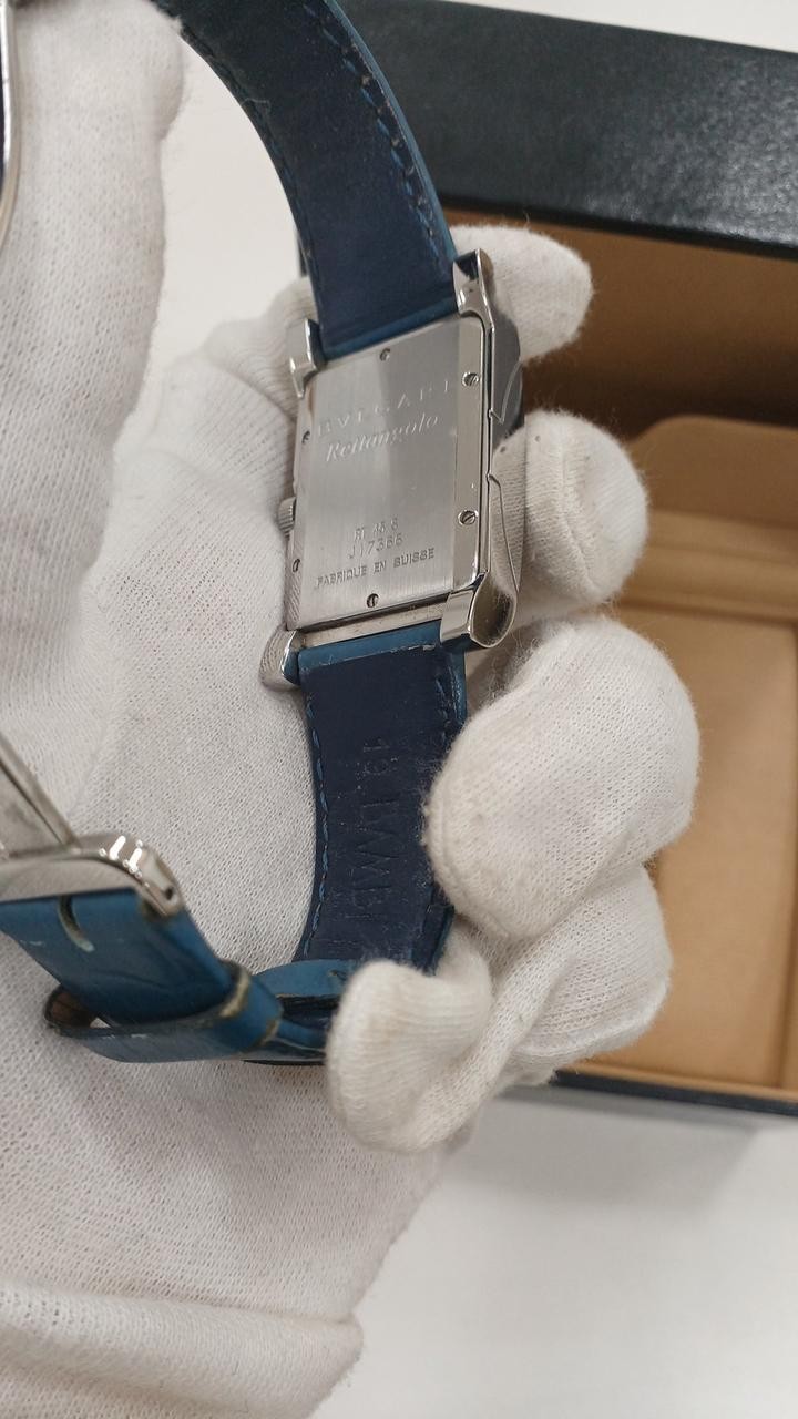 BVLGARI RECTANGLE RT45S vintage quartz movement wristwatch luxury Swiss-made