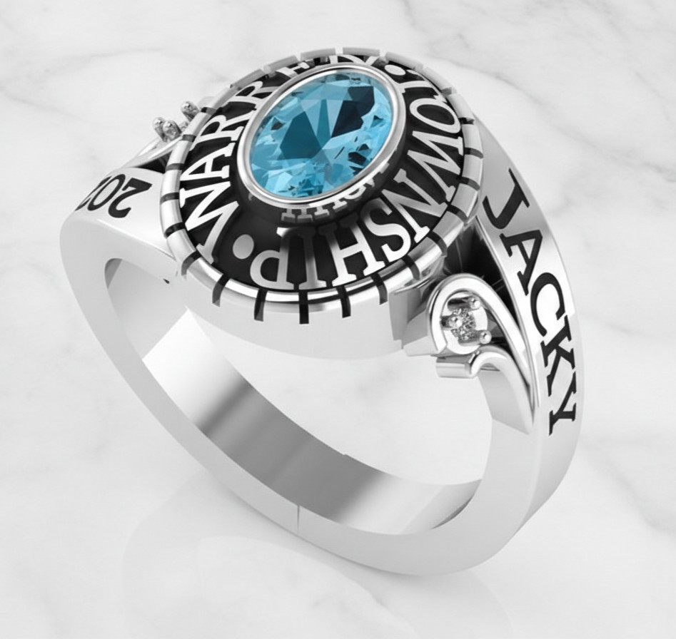 Order Now For 2026 Graduation Women High School Class Ring Custom Oval Gemstone