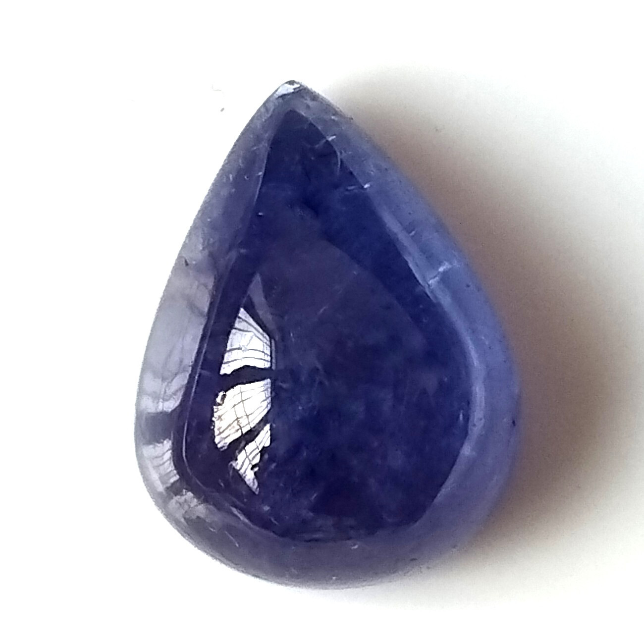 AAA Tanzanite Cabochon 8.45 Carat Pear Shape Natural Loose Gemstone 14.2X10.8 mm