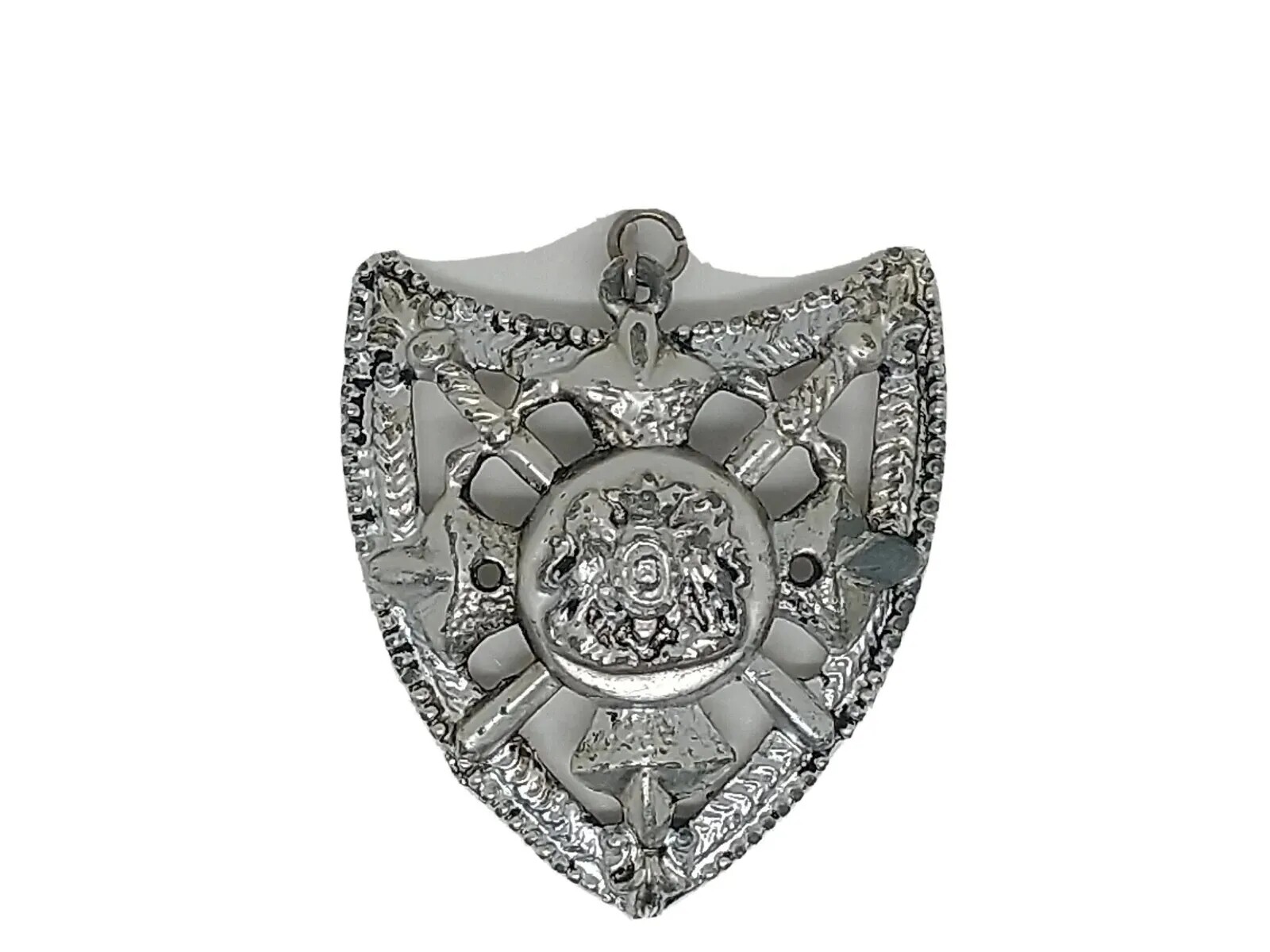 Vintage Scottish Mid-Century Shield Coat Of Arms Pendant Lions Gate 1970’s