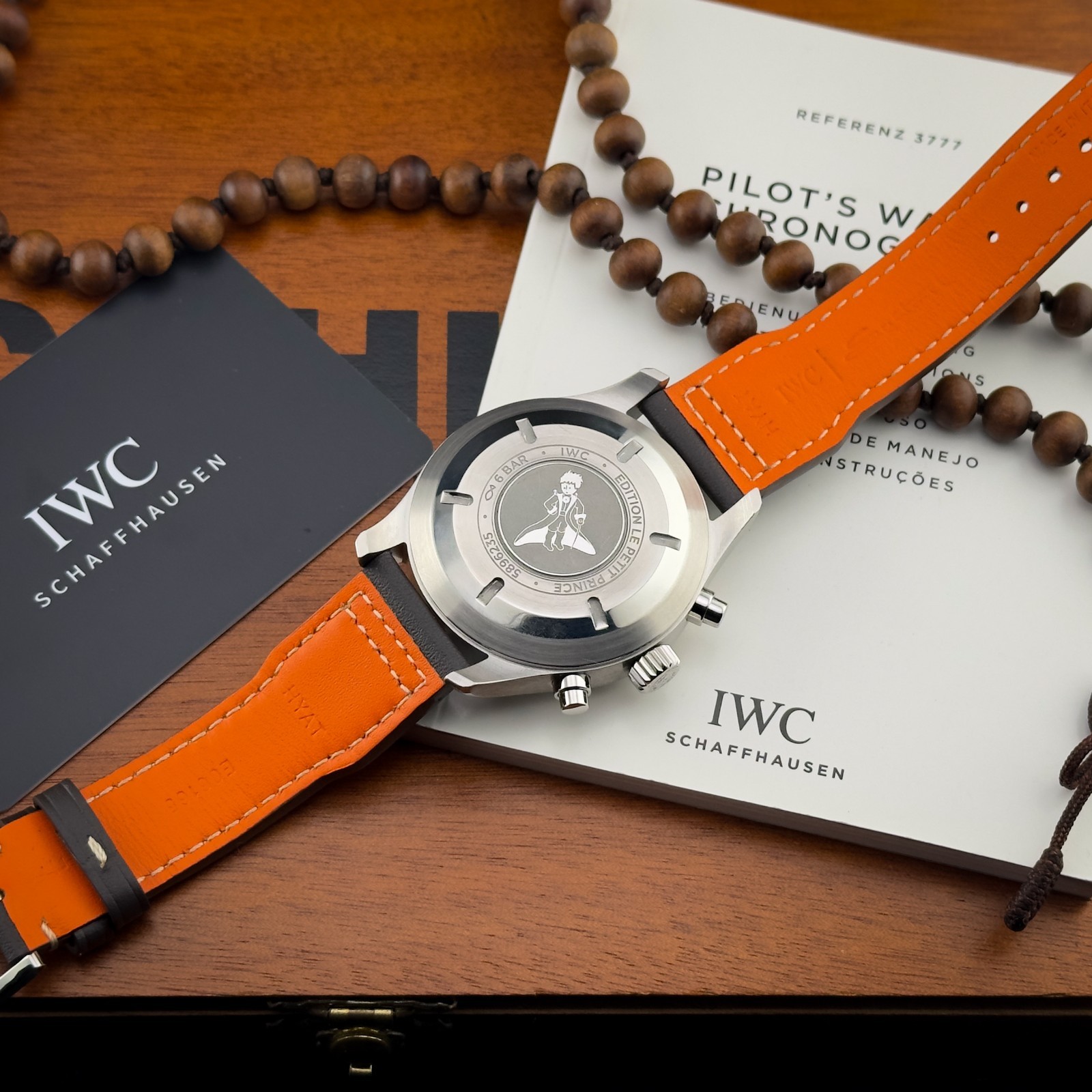 IWC Pilot Chronograph Petit Prince 43mm IW377714 Steel Blue Dial Full Set 2021