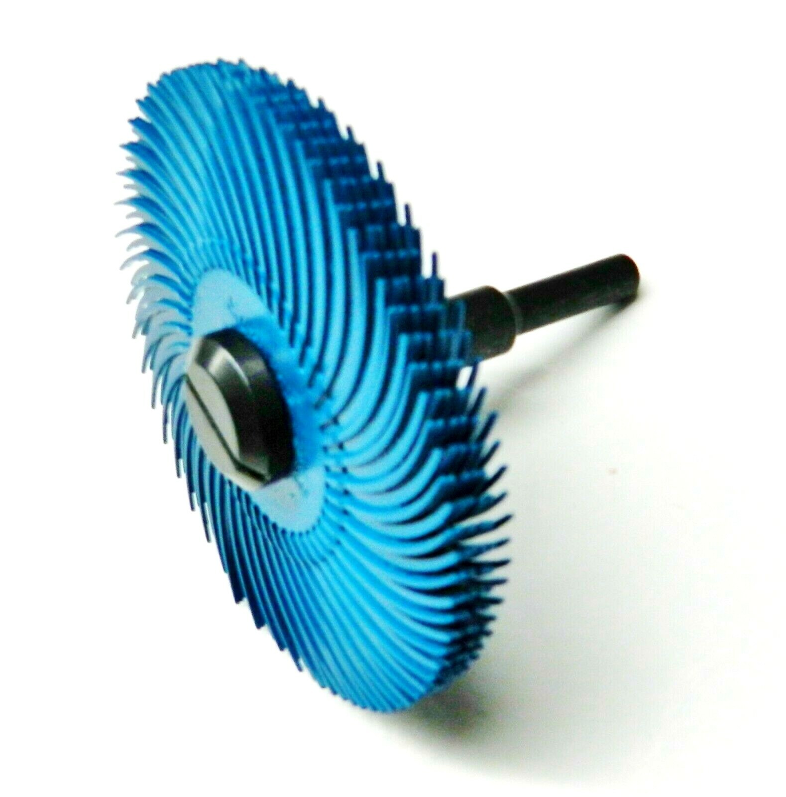 3m Radial Bristle Disc 3″ 400 Grit Blue with 1/4″ Mandrel 6 Brushes & Arbor Set